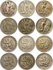 Czechoslovakia Lot of 6 Coins 1922 - 1938
1 Koruna 1922 - 1938;