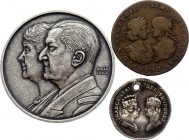 Europe Lot of 3 Jetones / Medals 1660 , 1751 & 1993
With Silver; France & Hungary, Various Motives