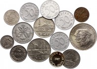 Europe Lot of 15 Coins 1911 - 1987
With Silver; Dates & Denominations