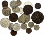 Europe Interesting Lot of Coins
24 pcs total. Silver.