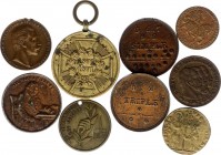 Europe Lot of Medals and Tokens of XIX-XX Centuries
8 pcs total, some rare.