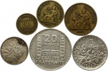 France Lot of Coins
6 pcs total. VF-XF, silver.