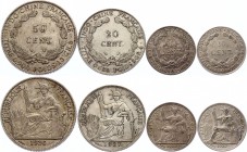 French Indochina Lot of Coins 1936-37
4 Pcs, Silver. VF-XF.