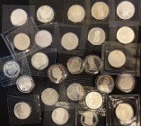 Germany Lot of 26 Coins 5 Mark 1968 - 1979
Silver Proof; With Various Motives; Mostly in Bankpackages