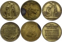 Germany - Weimar Republic Lot of 3 Medals People Ordeal / Inflation of 1923
Des Deutschen Volkes Leidensweg