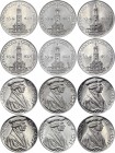 Germany - Weimar Republic Lot of 6 Medals ""Worms 18.4.1521 - Martin Luther"
Whit# 870; "REFORMATIONSGEDÄCHTNISKIRCHE - 18.4.1921 - NÜRNBERG"