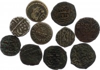 India Interesting Lot of Coins
10 pieces total, different dates & denominations. With silver!