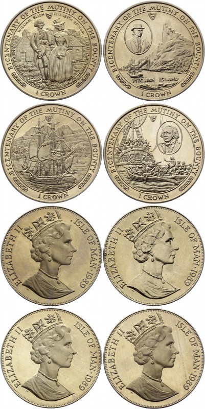 Isle of Man Lot of 4 Coins 1 Crown 1989
1 Crown 1989; Proof & Prooflike; 200th ...