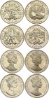 Isle of Man Lot of 4 Coins 1 Crown 1990
1 Crown 1990; Prooflike; World Cup - Italy