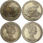 Isle of Man Lot of 2 Coins 1 Crown 1992
1 Crown 1992; Proof; 500th Anniversary of the Discovery of the New World - Dan Casement & John Casement