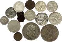Italy Lot of Coins of XIX-XX Centuries
15 pcs total, some not common. VF-XF, mostly silver.