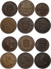 Jersey & Guernsey Lot of 6 Coins 1871 - 1945
Different Dates & Denominations
