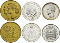 Monaco Interesting Lot of Coins
Interesting medal, silver coins.