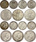 Netherlands Lot of 7 Coins 1956 - 1965
1 & 2-1/2 Gulden 1956 - 1965; Silver