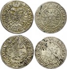 Poland Breslau 3 Kreuzer Lot of 2
Silver, VF. Wroclaw.