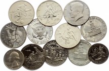 United States Lot of 12 Coins
With Silver; Mostly Proof Coins; Various Motives