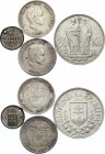 World Lot of 4 Coins 1871 - 1941
Silver; Different Countries, Dates & Denominations