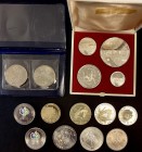 World Lot of 15 Olympic Coins
With Silver; Various Countries, Denominations & Dates