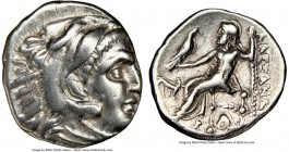 MACEDONIAN KINGDOM. Alexander III the Great (336-323 BC). AR drachm (17mm, 5h). NGC VF. Early posthumous issue of Abydus (?), ca. 310-301 BC. Head of ...