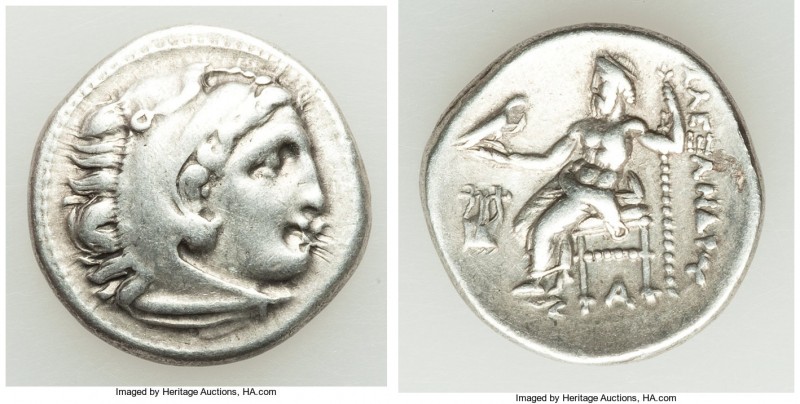 MACEDONIAN KINGDOM. Alexander III the Great (336-323 BC). AR drachm (18mm, 4.29,...