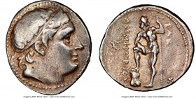 MACEDONIAN KINGDOM. Demetrius I Poliorcetes (306-283 BC). AR tetradrachm (30mm, 17.04 gm, 9h). NGC Choice VF 2/5 - 3/5, brushed. Amphipolis, ca. 291-2...