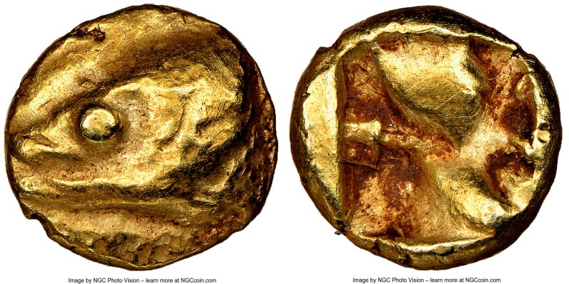 MYSIA. Cyzicus. Ca. 600-550 BC. EL 1/24 stater or myshemihecte (6mm, 0.65 gm). N...