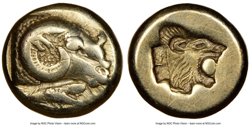 LESBOS. Mytilene. Ca. 521-478 BC. EL sixth stater or hecte (10mm, 2.50 gm, 11h)....