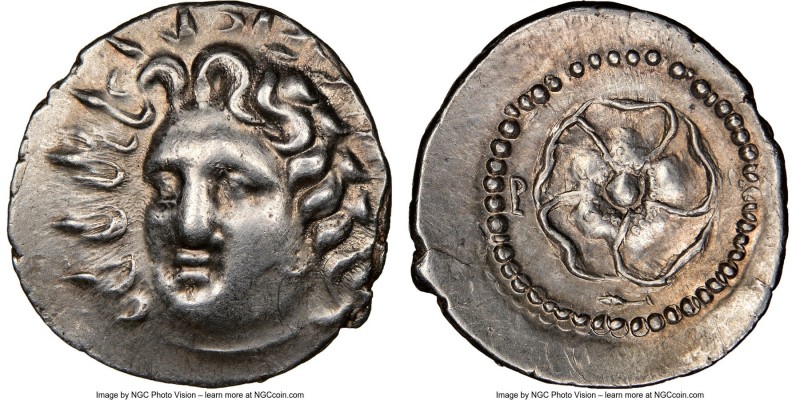 CARIAN ISLANDS. Rhodes. Ca. 84-30 BC. AR drachm (20mm, 4.25 gm, 11h). NGC Choice...