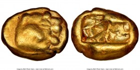 LYDIAN KINGDOM. Alyattes or Walwet (ca. 610-546 BC). EL sixth-stater or hecte (10mm, 2.29 gm). NGC Fine 5/5 - 3/5. Uninscribed, Lydo-Milesian standard...