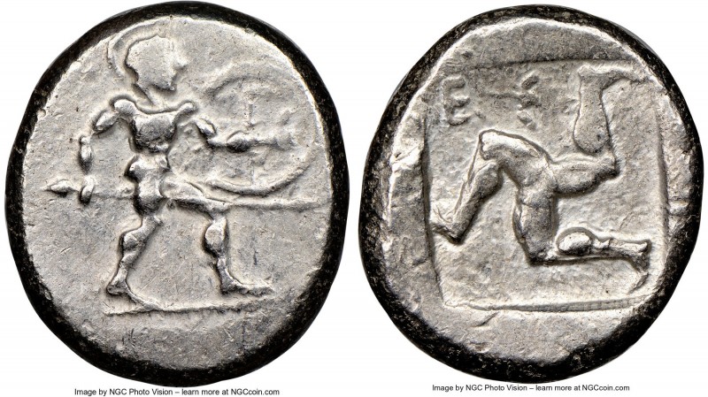 PAMPHYLIA. Aspendus. Ca. mid-5th century BC. AR stater (22mm, 11h). NGC Choice V...