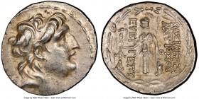 SELEUCID KINGDOM. Antiochus VII Euergetes (Sidetes) (138-129 BC). AR tetradrachm (29mm, 12h). NGC Choice XF. Antioch on the Orontes. Diademed head of ...