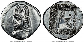 PARTHIAN KINGDOM. Mithradates III (ca. 87-80 BC). AR drachm (20mm, 1h). NGC Choice VF, brushed. Ecbatana mint. Diademed bust of Mithradates III left, ...