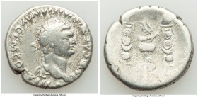 Domitian (AD 81-96). AR cistophorus (25mm, 10.39 gm, 6h). About Fine. Rome, AD 82. IMP CAES DOMITIAN AVG P M COS VIII, laureate head of Domitian right...
