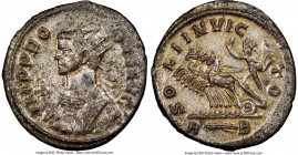 Probus (AD 276-282). BI antoninianus (22mm, 6h). NGC XF, Silvering. Rome, 2nd officina. IMP PRO-BVS AVG, radiate bust of Probus left in imperial mantl...