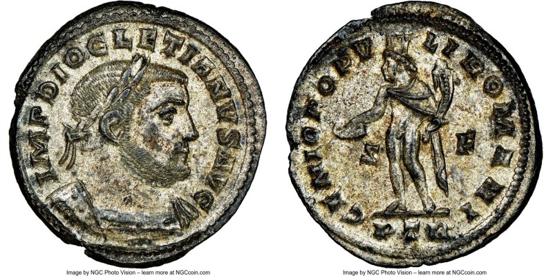 Diocletian (AD 284-305). BI follis or nummus (28mm, 9.79 gm, 6h). NGC MS 4/5 - 5...