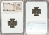 Constantinople Commemorative (ca. AD 330-340). AE3 or BI nummus (18mm, 6h). NGC MS. Trier, 2nd officina, ca. AD 330-331, struck under Constantine I to...