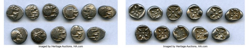 ANCIENT LOTS. Greek. Ionia. Miletus. Ca. late 6th-5th centuries BC. Lot of eleve...