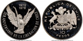 Republic Proof "Government Anniversary" 10 Pesos 1976-So PR67 Ultra Cameo NGC, Santiago mint, KM211.

HID09801242017

© 2020 Heritage Auctions | A...