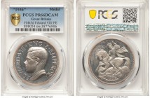 Edward VIII silver Proof Fantasy Crown 1936-Dated PR66 Deep Cameo PCGS, KM-XM2a, FM-43d. 38mm. Plain edge. Designated on the holder as a medal.

HID...