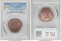 Hampshire. Emsworth copper 1/2 Penny Token ND (1790s) MS65 Red and Brown PCGS, D&H-17. Sold with old Schwer Coins dealer envelope. 

HID09801242017...