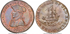 Hampshire. Emsworth copper 1/2 Penny Token 1795 MS65 Brown NGC, D&H-30. Edge: Payable in Lancaster. 

HID09801242017

© 2020 Heritage Auctions | A...