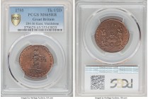 Kent. Maidstone copper 1/2 Penny Token 1795 MS65 Red and Brown PCGS, D&H-36. Sold with old Schwer Coins dealer envelope. 

HID09801242017

© 2020 ...