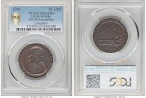 Lancashire. Lancaster copper 1/2 Penny Token 1794 MS62 Brown PCGS, D&H-58. 

HID09801242017

© 2020 Heritage Auctions | All Rights Reserved