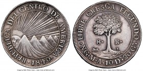 Central American Republic 8 Reales 1840/37 NG-MA/BA AU50 NGC, Nueva Guatemala mint, KM4. 

HID09801242017

© 2020 Heritage Auctions | All Rights R...
