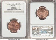 British India. East India Company 1/4 Anna 1858-(w) MS65 Red and Brown NGC, Birmingham mint, KM463.1. 

HID09801242017

© 2020 Heritage Auctions |...