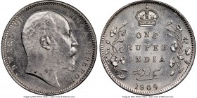 British India. Edward VII Rupee 1909-(c) MS63 NGC, Calcutta mint, KM508.

HID09801242017

© 2020 Heritage Auctions | All Rights Reserved