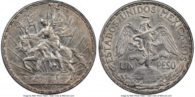 Pair of Certified Assorted silver Issues NGC, 1) Mexico: Estados Unidos "Caballito" Peso 1910 - AU53, Mexico City mint, KM453 2) Venezuela: Republic 5...