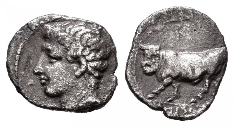 Sicilia. Panormos. Litra. 400-380 a.C. (SNG ANS 548; HGC 2, 104). Anv.: Cabeza m...