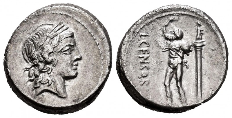 Marcia. Denario. 88 a.C. Roma. (Ffc-888). (Craw-363/1). (Cal-957). Anv.: Cabeza ...
