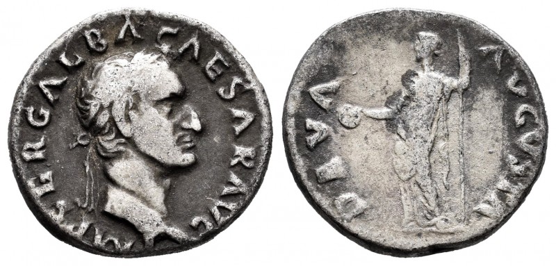 Galba. Denario. 68-69 d.C. Roma. (Spink-2102). (Ric-224). Anv.: IMP SER GALBA CA...